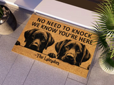 Labrador Peekaboo Door Mat, Labradors We Know You ARE Here Labrador Dogs Door Mats, Funny Labrador Doormat, Welcome Mats
